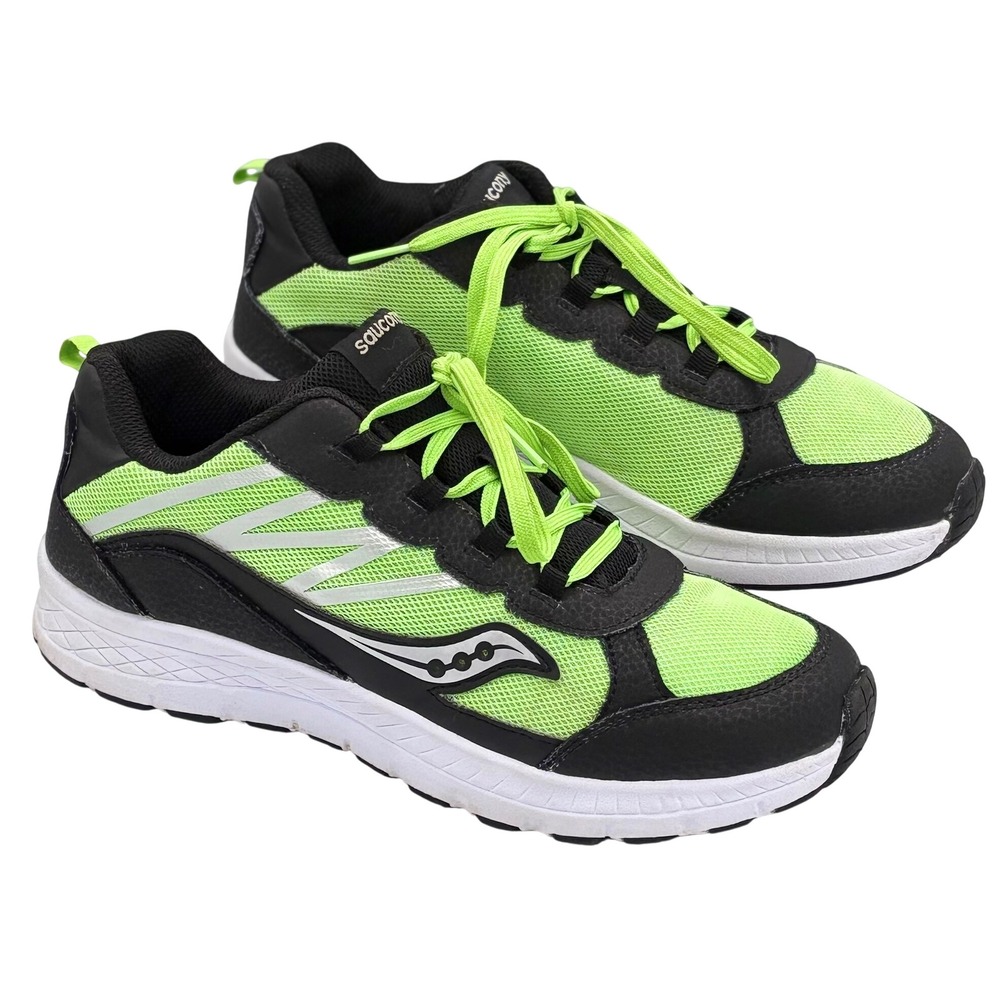 Saucony Kids‎ Running Shoes Size 6M Neon Green Black Athletic Sneakers